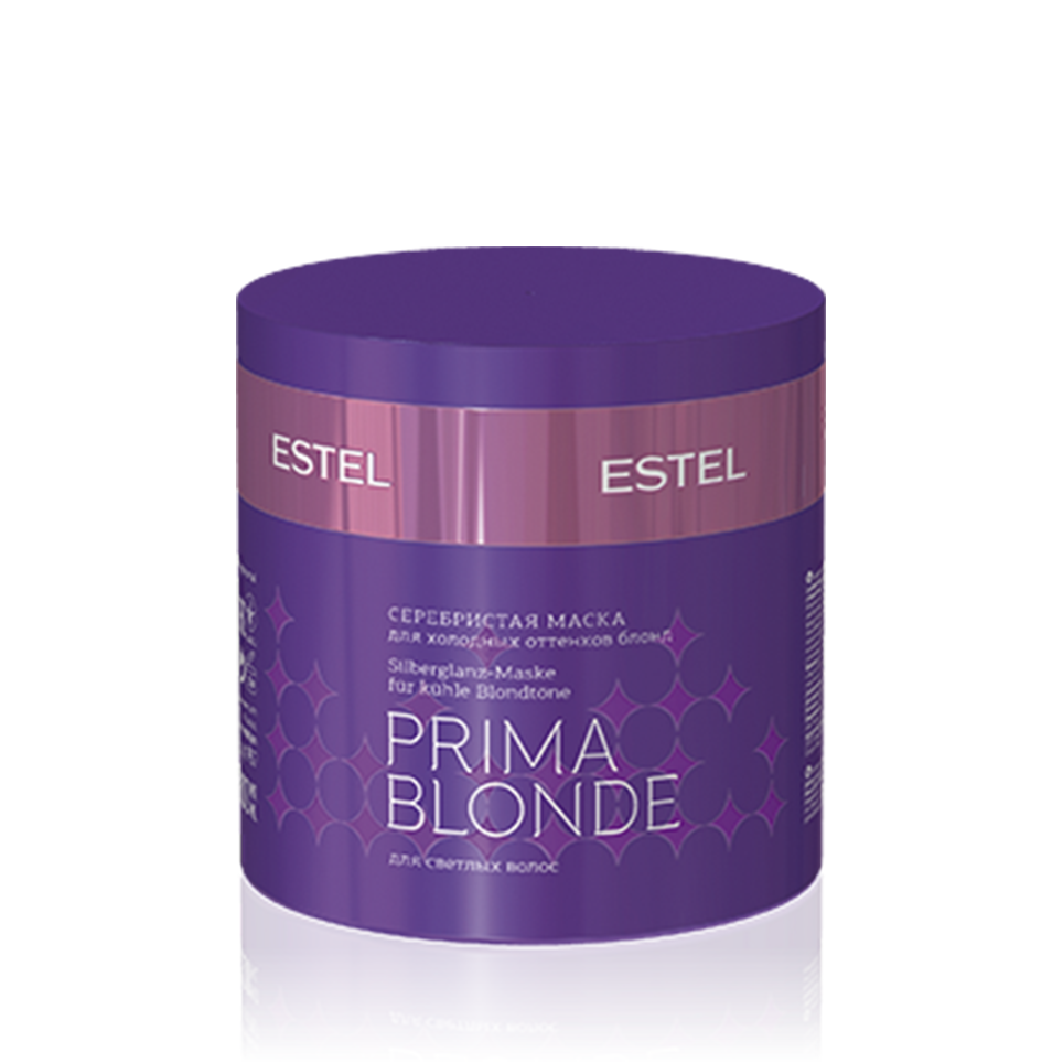 Estel PRIMA BLONDE Серебристая маска для холодных оттенков блонд, 300 мл