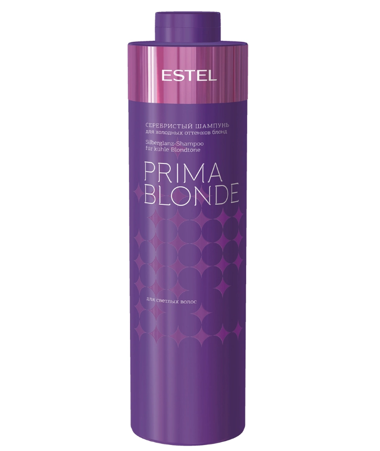 Estel PRIMA BLONDE Серебристый шампунь для холодных оттенков блонд, 1000 мл