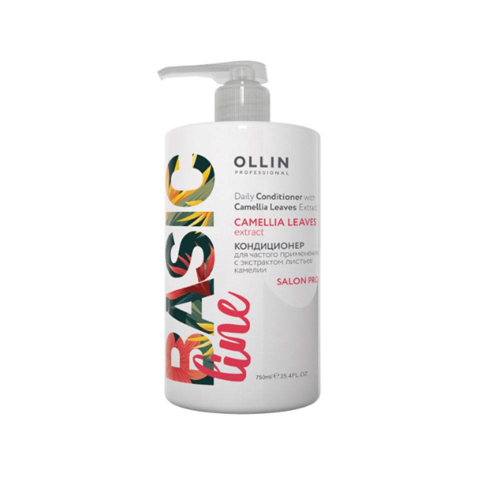 OLLIN Basic Line Кондиционер для частого применения с экстрактом листьев камелии 750 мл