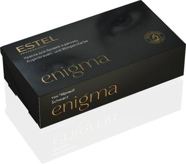 Estel Enigma краска для бровей и ресниц 20 мл+20 мл черная